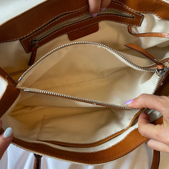 MICHAEL KORS OFF WHITE/BEIGE PURSE - Picture 6 of 7